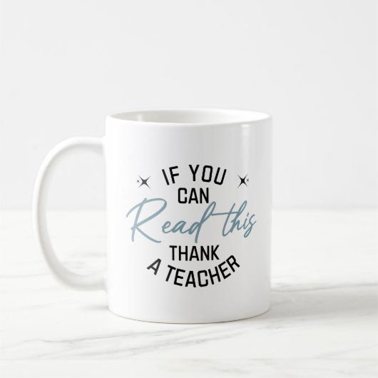 Funny Teacher Apprecive Reading Back to School Kaffeetasse (Links)