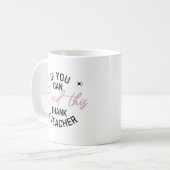 Funny Teacher Apprecive Reading Back to School Kaffeetasse (Vorderseite Links)