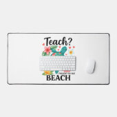 Funny Teacher Beach Summer Turtle Schreibtischunterlage (Tastatur & Maus)
