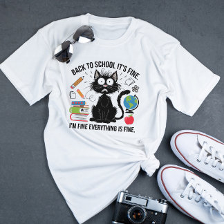 Funny Teacher Black Cat Es ist gut, dass ich gut b T-Shirt