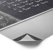 Funny Teacher Blackboard Dein Textposter Poster (Ecke)