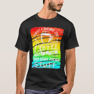 Funny Teacher braucht Kaffee Cup Tasse Tee der dri