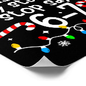 Funny Teacher Christmas Students Saying 6-7 67 Six Poster (Ecke)