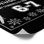Funny Teacher Christmas Students Saying 6-7 67 Six Poster (Ecke)