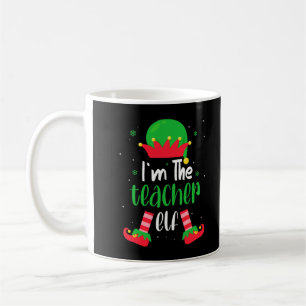 Funny Teacher Elf Matching Familiengruppe Weihnach Kaffeetasse