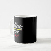 Funny Teacher English Use Commas Dont Be A Psycho  Kaffeetasse (Vorderseite Links)