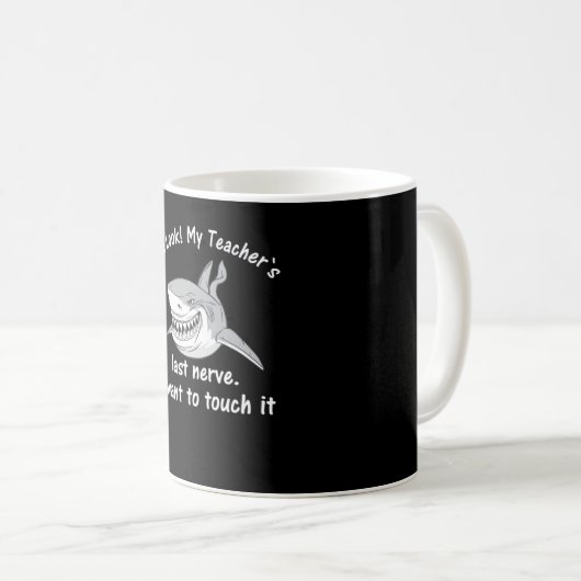 Funny Teacher Geschenk für Lehrer Kaffeetasse (VorderseiteRechts)