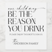 Funny Teacher Geschenk, Weihnachts-Lehrer Geschenk Weinetikett (Einzelnes Label)