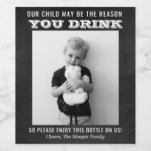 Funny Teacher Geschenk Weinkarte Weinetikett (Einzelnes Label)