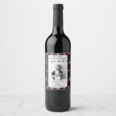 Funny Teacher Gift Wine Label - Weihnachtsgeschenk Weinetikett (Vorderseite)