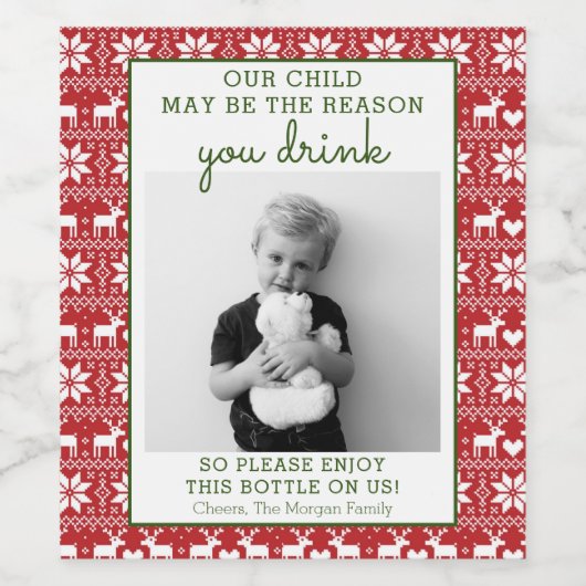 Funny Teacher Gift Wine Label - Weihnachtsgeschenk Weinetikett (Einzelnes Label)