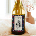 Funny Teacher Gift Wine Label - Weihnachtsgeschenk Weinetikett<br><div class="desc">Zeigen Sie all diesen Betreuern und Lehrern,  wie sehr Sie sie in dieser Feriensaison schätzen! Editieren Sie ganz einfach alle Texte und das Foto auf diesem schönen Weinlabel.</div>