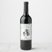 Funny Teacher Gift Wine Label - Weihnachtsgeschenk Weinetikett (Vorderseite)