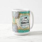 Funny Teacher Grammar Tasse, Kaffeetasse (VorderseiteRechts)