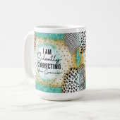 Funny Teacher Grammar Tasse, Kaffeetasse (Vorderseite Links)