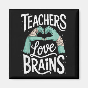 Funny Teacher Halloween Shirt Frauen Lehrerinnen L Magnet