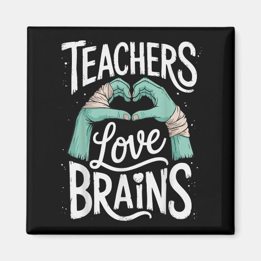 Funny Teacher Halloween Shirt Frauen Lehrerinnen L Magnet (Vorne)