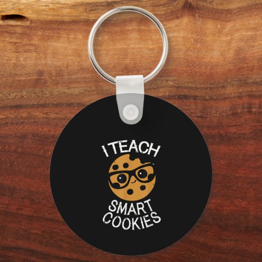 Funny Teacher I Unterrichte Smart Cookies Nerd T-S Schlüsselanhänger (Vorderseite)