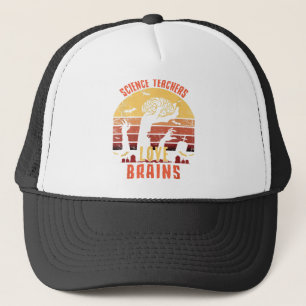 Funny Teacher Liebe Brains Zombie Halloween Truckerkappe