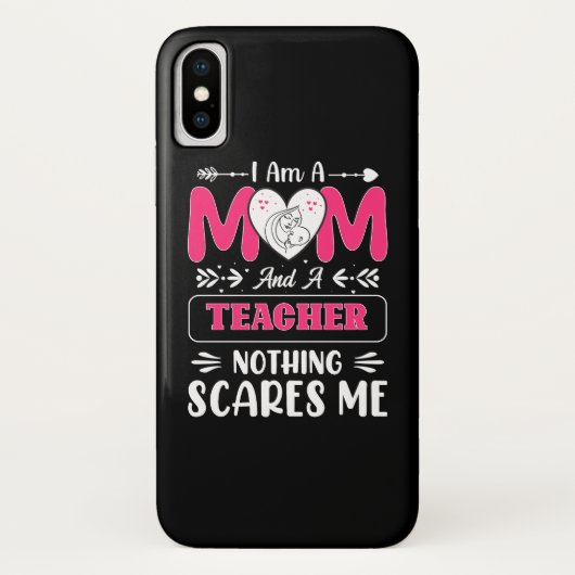 Funny Teacher Mama, Lehrerin Mama Funny Case-Mate iPhone Hülle (Rückseite)