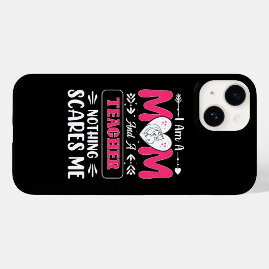 Funny Teacher Mama, Lehrerin Mama Funny Case-Mate iPhone Hülle (Rückseite (Horizontal))