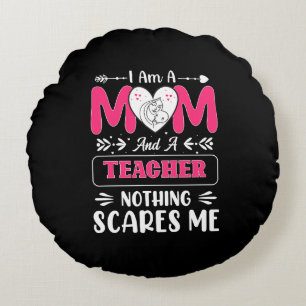 Funny Teacher Mama, Lehrerin Mama Funny Rundes Kissen