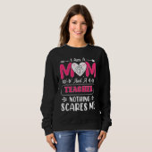 Funny Teacher Mama, Lehrerin Mama Funny Sweatshirt (Vorne ganz)
