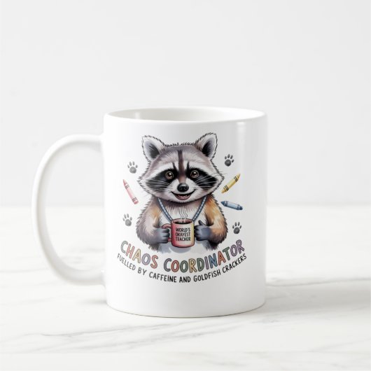  Funny Teacher Mug Chaos Coordinator Gift for Wome Kaffeetasse (Links)