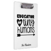 Funny Teacher personalisiertes Geschenkpapier Klemmbrett (Rechts)