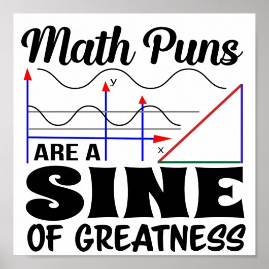 Funny Teacher Poster | Math Pun Poster (Vorne)