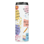 Funny Teacher Redewendungen Thermosbecher (Rückseite)