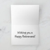 Funny Teacher Retirement Geschenke Karte (Innenseite)