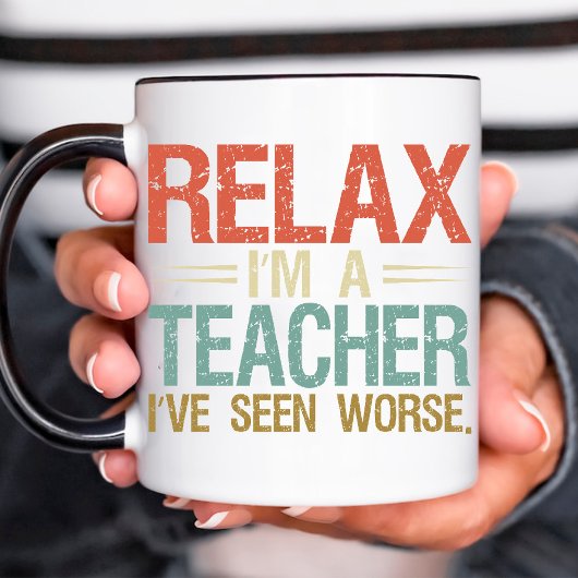 Funny Teacher Retirement Retro Vintager Kaffee Tasse