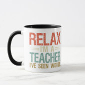 Funny Teacher Retirement Retro Vintager Kaffee Tasse (Links)