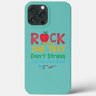 Funny Teacher Rock The Test Don't Stress Just Do Case-Mate iPhone Hülle