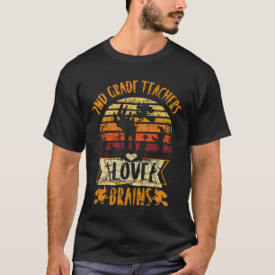 Funny Teacher Shirt 2nd Grade Teachers Liebe Brain