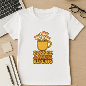 Funny Teacher Shirt; Kaffee & Name Wiederholungen T-Shirt