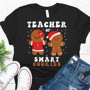 Funny Teacher Smart Cookies Weihnachts-T - Shirt