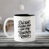 Funny Teacher Spaß Klassenzimmer Niedlich Girl Zweifarbige Tasse