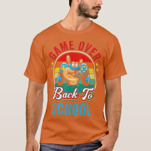 Funny Teacher Student Controller Game Over to Back T-Shirt