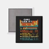 Funny Teacher Student Science Can I Lick It Period Magnet (Vorderseite/Rückseite)