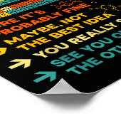 Funny Teacher Student Science Can I Lick It Period Poster (Ecke)