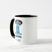Funny Teacher Tasse - Blue Gratea Custom (Vorderseite Links)