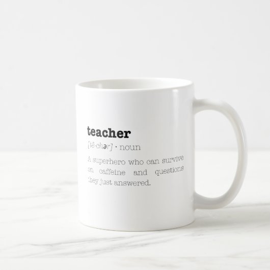 Funny Teacher Tasse Definition Tasse (Rechts)