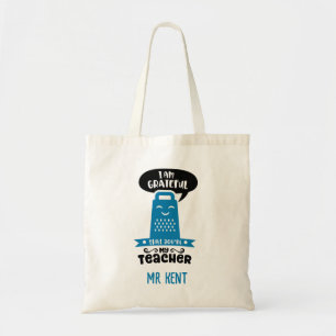 Funny Teacher Tragetaschen - Blue Gratea Grater