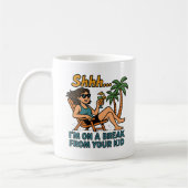 Funny Teacher Vacation Kaffeetasse (Links)