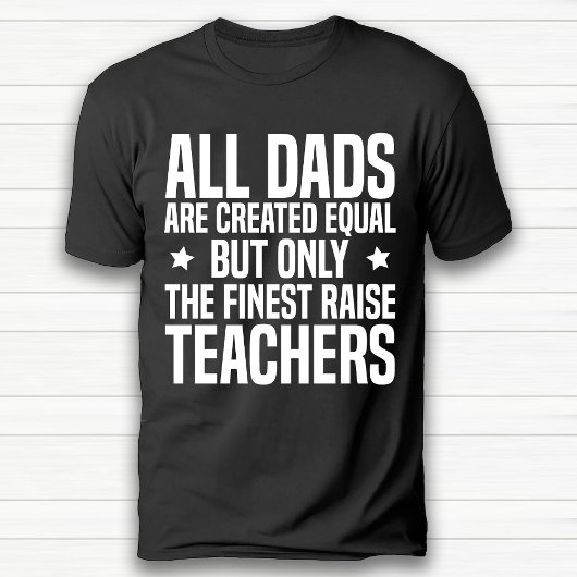 Funny Teacher Vater oder Opa Happy Birthday Black T-Shirt