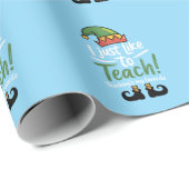 Funny Teacher Weihnachtsunterricht ist mein Favori Geschenkpapier (Rolleneckpunkt)