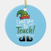 Funny Teacher Weihnachtsunterricht ist mein Favori Keramik Ornament (Vorne)