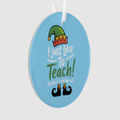 Funny Teacher Weihnachtsunterricht ist mein Favori Ornament (Vorderseite)